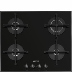 SMEG GLASS COOKTOP 4F GAS BLACK PV164B3