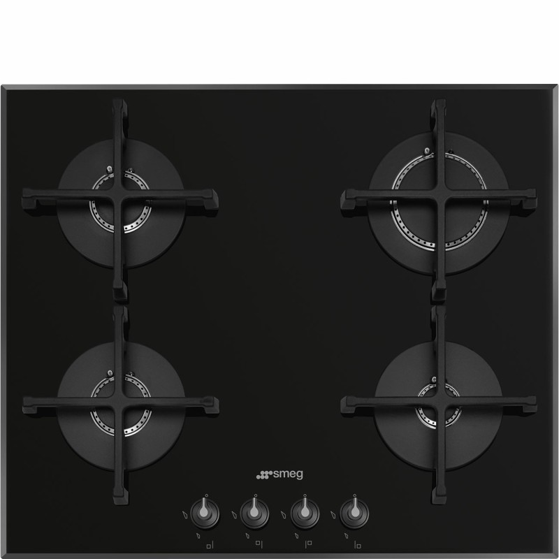 SMEG GLASS COOKTOP 4F GAS BLACK PV164B3