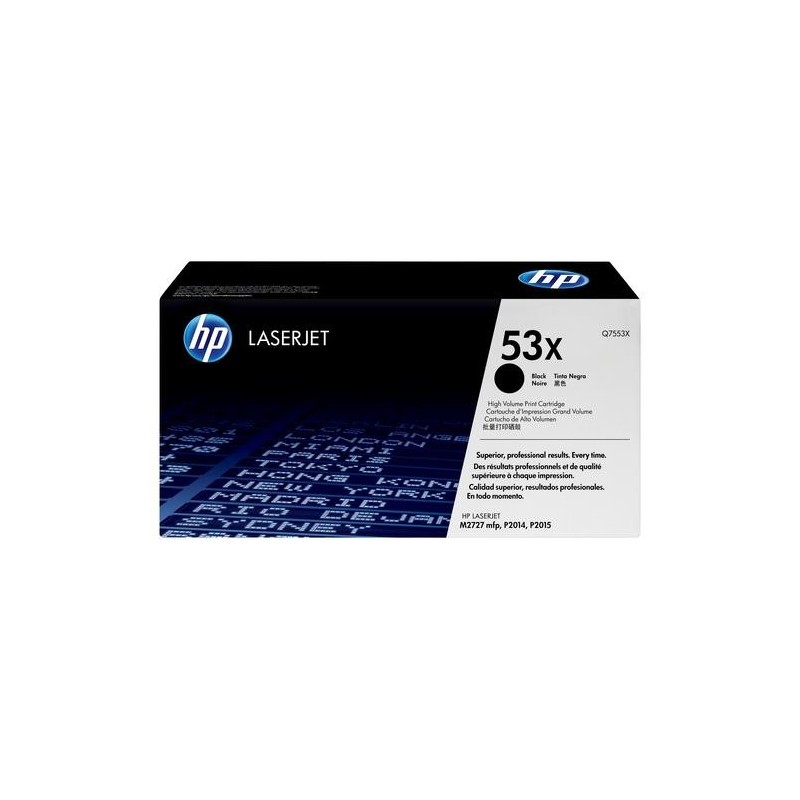 HP Cartuccia Toner originale nero ad alta capacit&agrave; LaserJet 53X