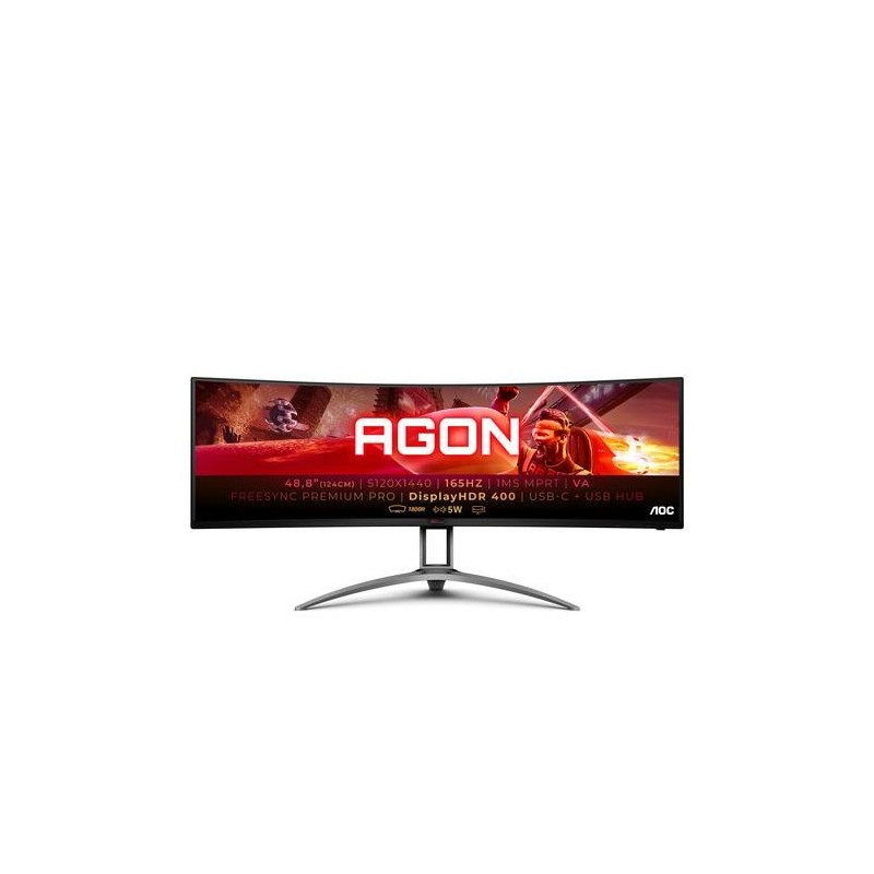 AOC B2 AG493UCX2 Monitor PC 124 cm (48.8&quot;) 5120 x 1440 Pixel Quad HD 