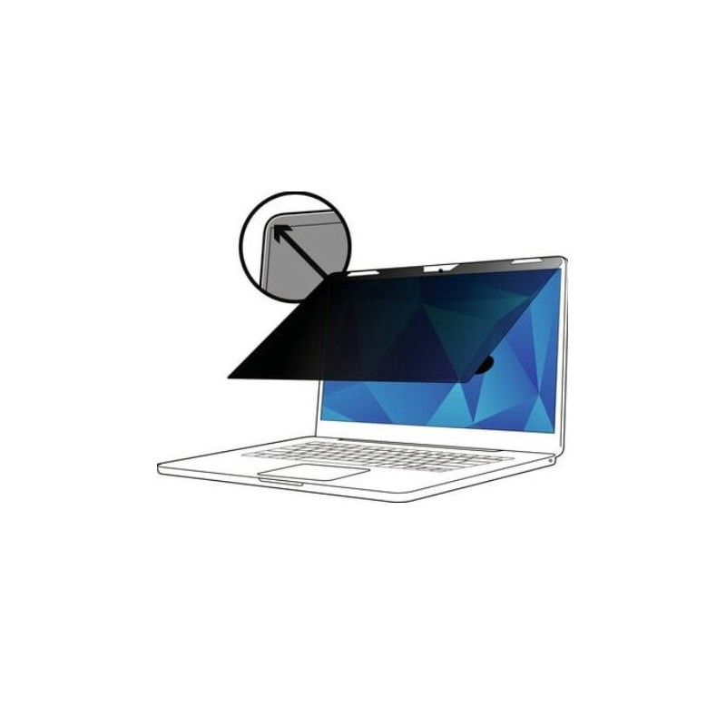 3M Filtro privacy touch per laptop a schermo intero da 13 pollici con