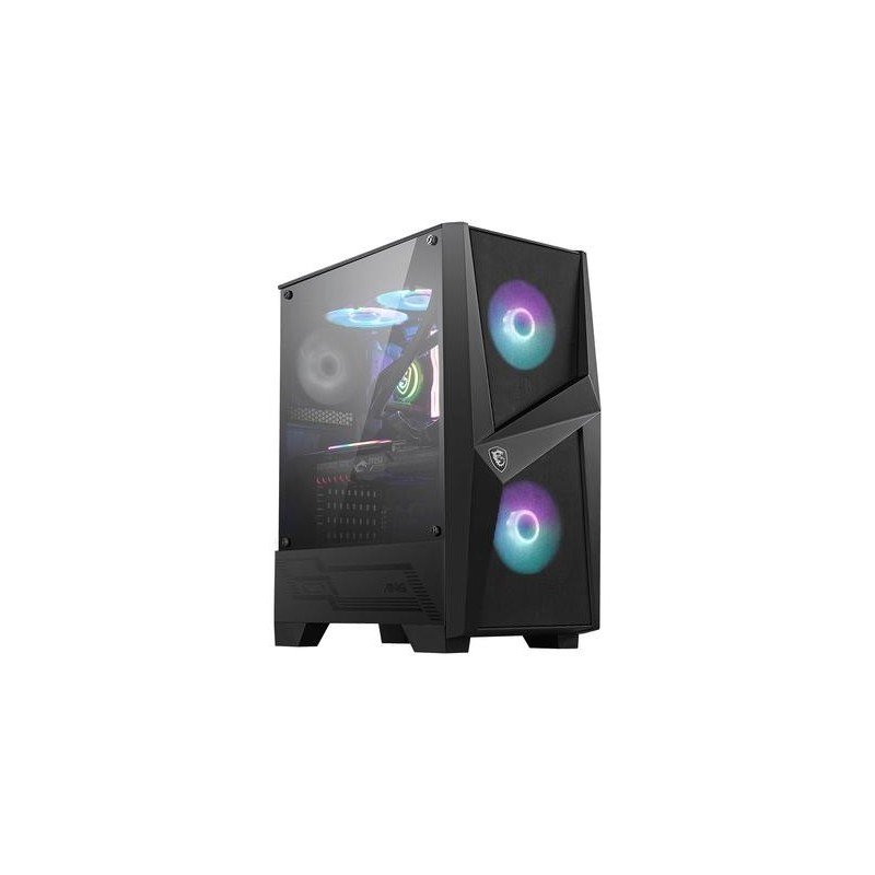 Custodia per computer MSI MAG FORGE 100R Midi Tower Nero, Trasparente