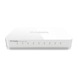 D-Link GO-SW-8G switch di rete Non gestito Bianco (D-Link GO-SW-8G - 