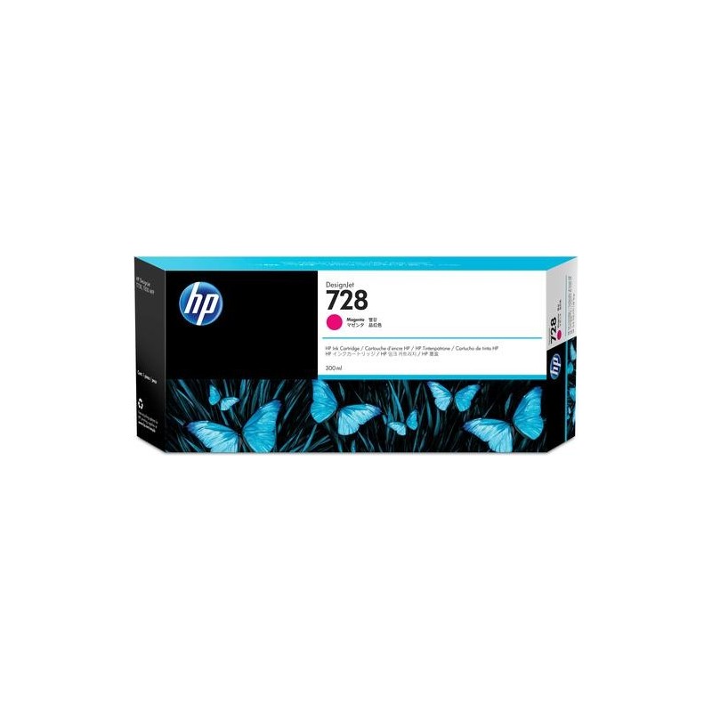 HP Cartuccia inchiostro magenta DesignJet 728, 300 ml