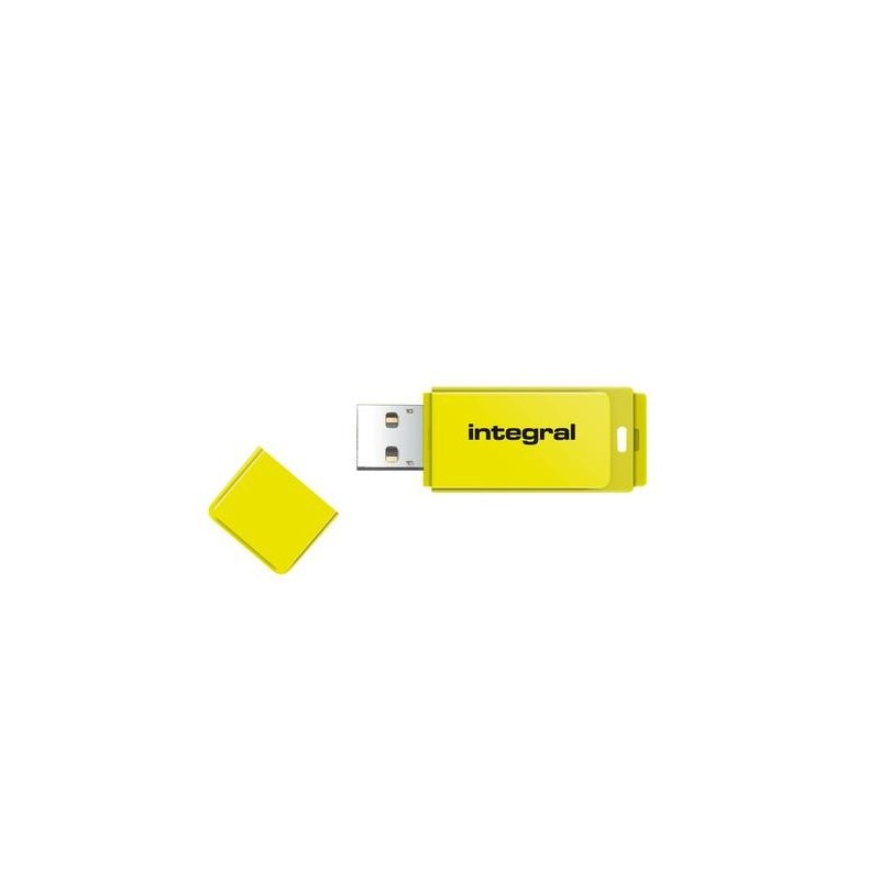 Integral 8GB USB2.0 DRIVE NEON YELLOW unit&agrave; flash USB USB tipo A 2.0