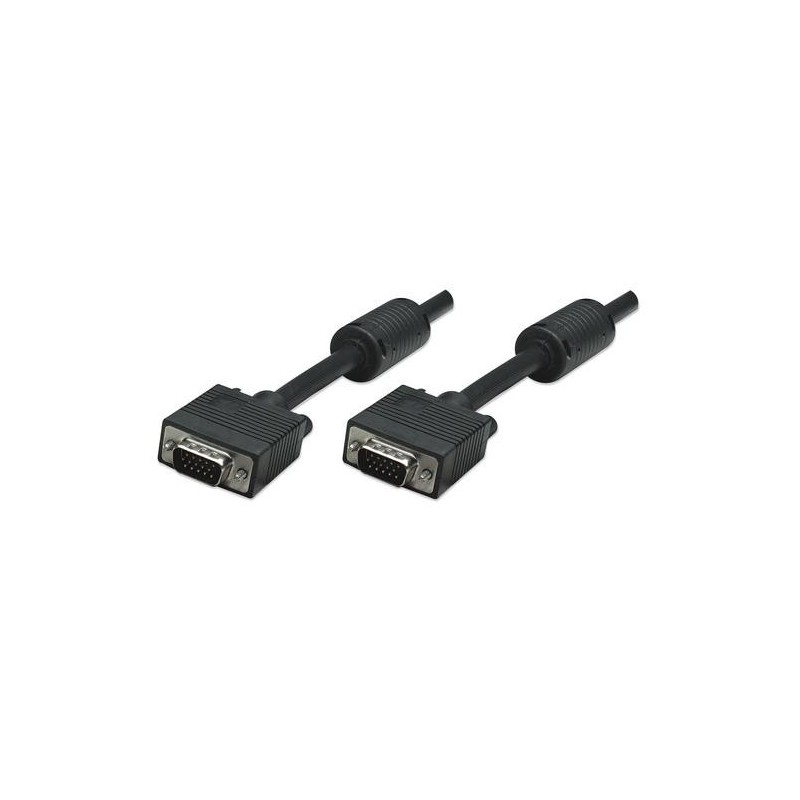 Manhattan SVGA 1.8m cavo VGA 1,8 m VGA (D-Sub) Nero