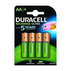 Duracell AA 2400mAh Confezione da 4 Batteria ricaricabile Stilo AA Ni