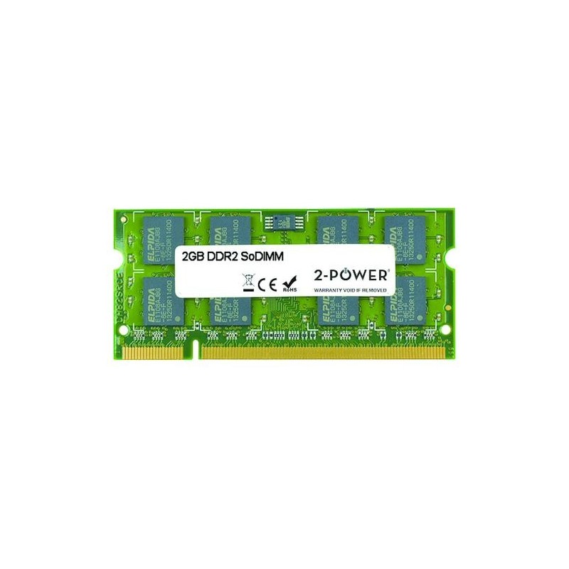 2-Power 2PSPC2568SDAB12G memoria 2 GB 1 x 2 GB DDR2 800 MHz