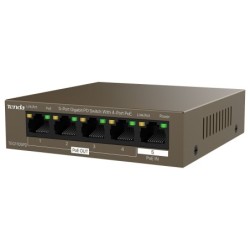 SWITCH TENDA TEG1105PD 5P LAN GIGABIT PD DESKTOP CON 4P PoE