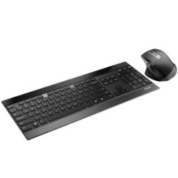 Rapoo 9900m tastiera Mouse incluso QWERTZ Nero