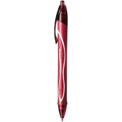 BIC Gel-ocity Quick Dry Rosso Penna a sfera retrattile a clip media 1