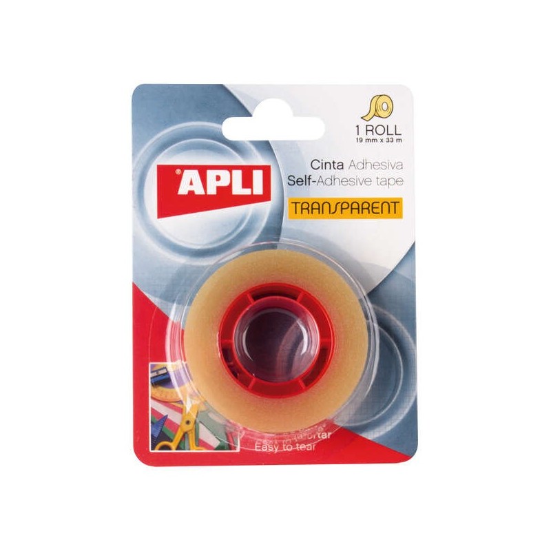 Questo adesivo trasparente applicato 19mm x 33m - resistente all&#039;acqu