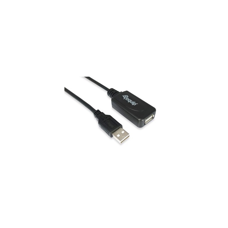 Equipaggia 133310 Cavo USB 10 m USB 2.0 USB A Nero