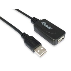 Equipaggia 133310 Cavo USB 10 m USB 2.0 USB A Nero