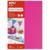 APPI Eva fluorescente - Formato A4 - 4 fogli - Fucsia, verde, giallo 