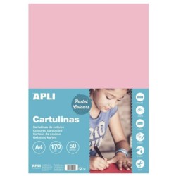 Applicare cartoncino rosa A4 170G 50 fogli