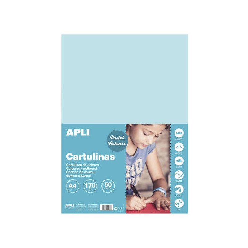 CARTONE BLU APPI A4 A4 170G 50 FOCHI