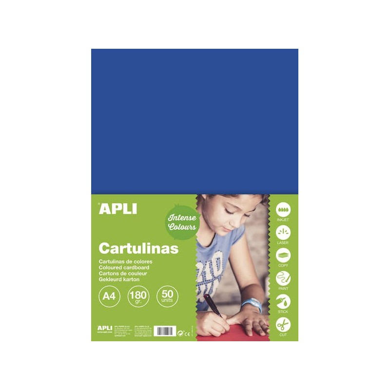 Applica cartoncino blu scuro A4 170G 50 fogli