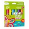 APLI Color Sicks Temperamento solido fluorescente - Confezione da 6 u