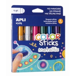 Temperi APLI Color Sicks Solid - 6G Unit&agrave; confezionati in colori met