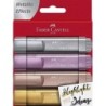 Faber-Castell Textliner 46 Metallic Pack de 4 Marcadores Fluorescente