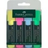 Faber-castell confezione da 4 pennarelli fluorescenti Textliner 48 - 