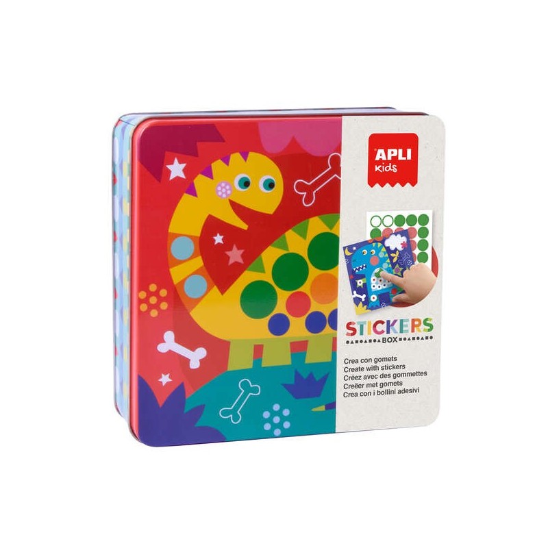 Appli Kids Gomets Dino - Include 8 fogli illustrati - 8 fogli di gome