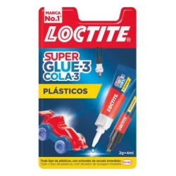 Loctite Superglue-3 Plastiche Difficili Bl 4ml + 2gr - Colla Traspare