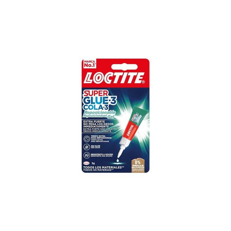 Loctite Superglue-3 Gel Riposizionabile 3gr - Adesivo Istantaneo e In