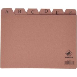 Mariola Indice A-Z N&ordm;5 per cartella - Misure 215x160mm - Colore Marr