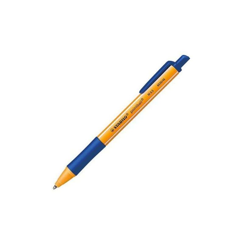 STABILO pointball Blu Penna a sfera retrattile a clip 1 pz (STABILO p