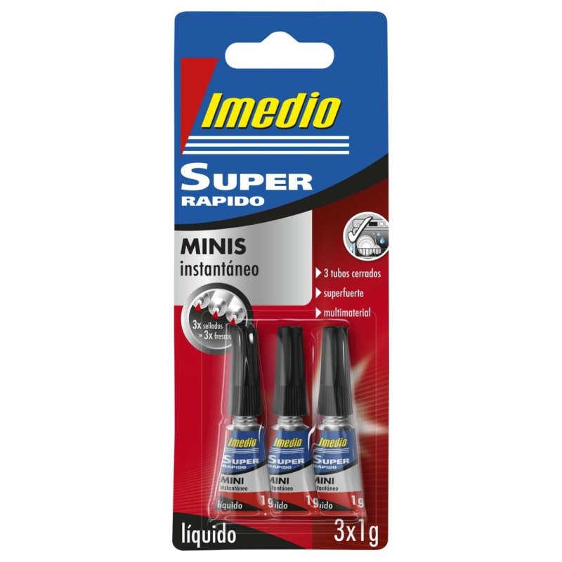 Colla istantanea Imper -super fast 3gr -tubi pacchetto - trasparente 