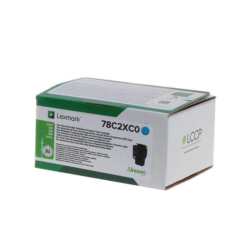 Lexmark 78C2XC0 cartuccia toner 1 pz Originale Ciano