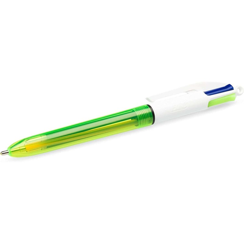 BIC 4 colori Fluo -retrattile Penna a sfera - 1.0 mm Suggerimento med