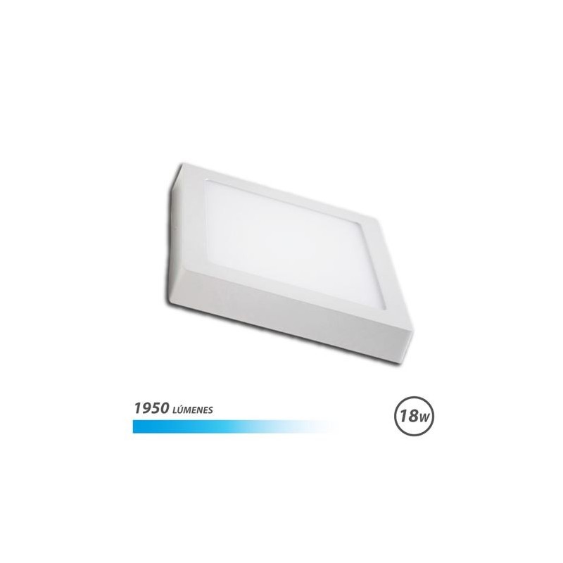 Elbat Downlight Parete 18W 1950lm - Forma quadrato 225mm - 6500k Luce