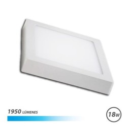 Elbat Downlight Parete 18W 1950lm - Forma quadrato 225mm - 6500k Luce