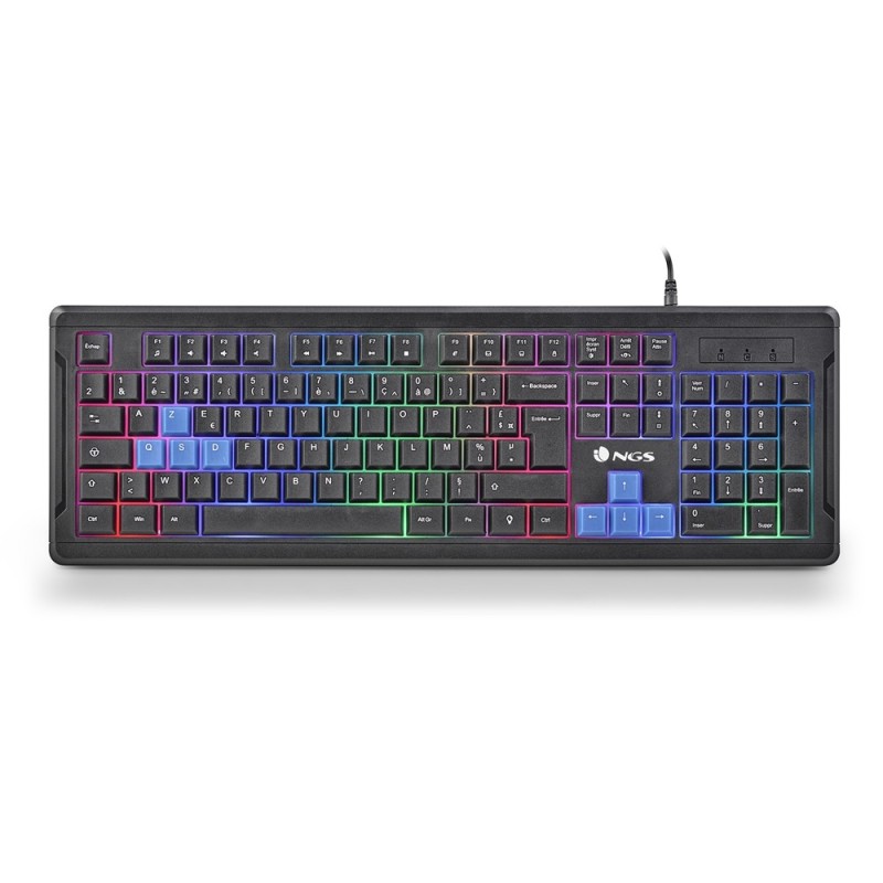 NGS GKX-305 Teclado Gaming USB Frances - 26 Teclas Antighosting - Ilu