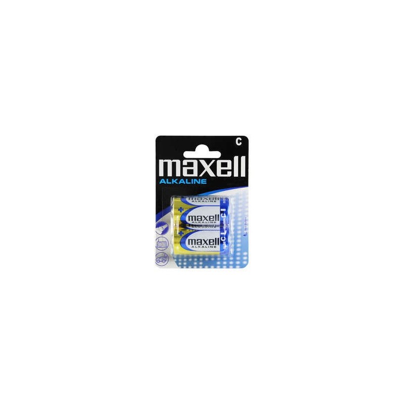 Pacchetto Maxell di 2 batterie alcaline LR14 C