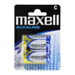 Pacchetto Maxell di 2 batterie alcaline LR14 C