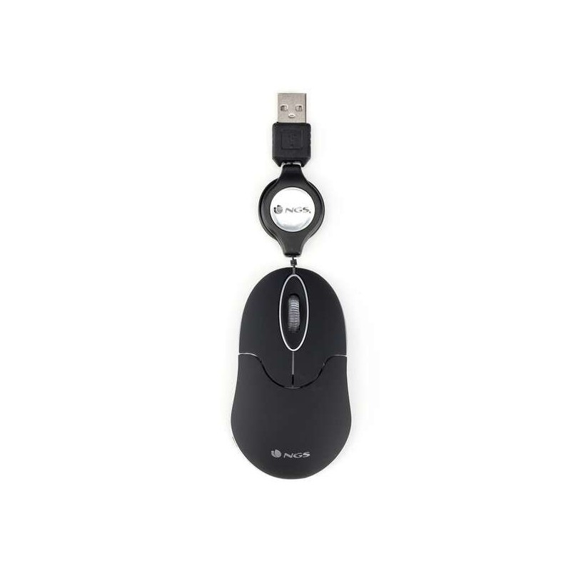 NGS SINBLACK mouse Ambidestro USB tipo A Ottico 1000 DPI