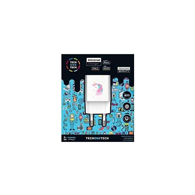 Caricatore da muro Dream Unicorn TechOnetech doppio USB -A - Prestazi