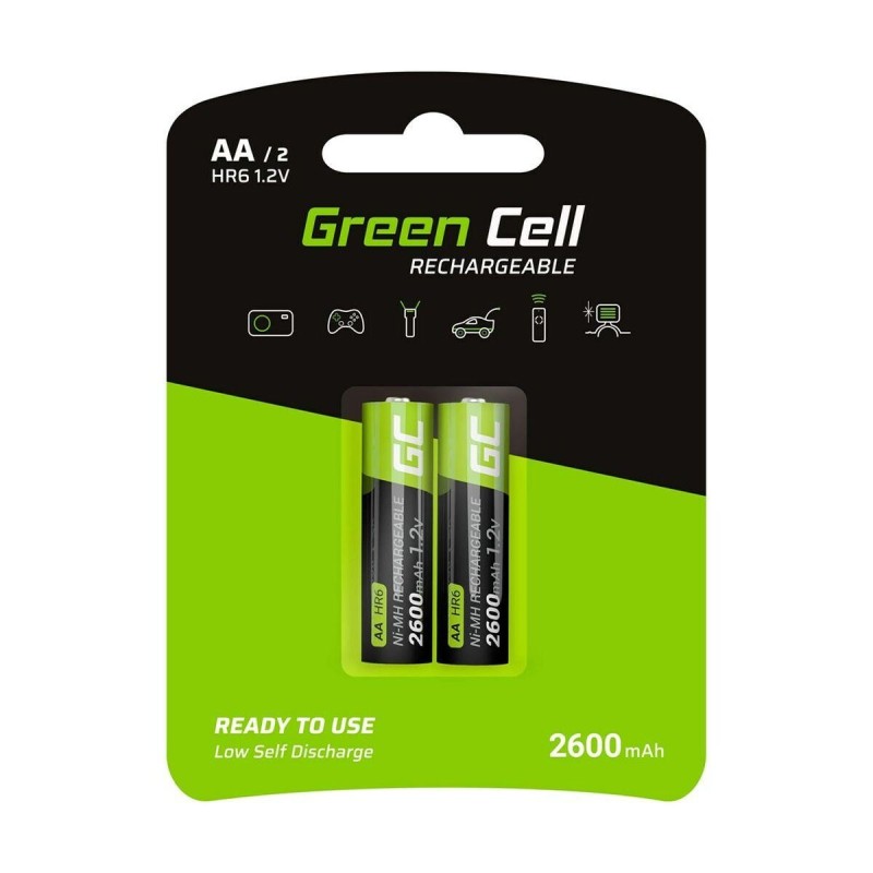 RECHARGE BATTERIES 2XAA HR6 2600MAH