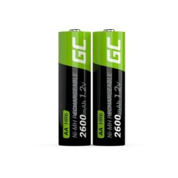 RECHARGE BATTERIES 2XAA HR6 2600MAH