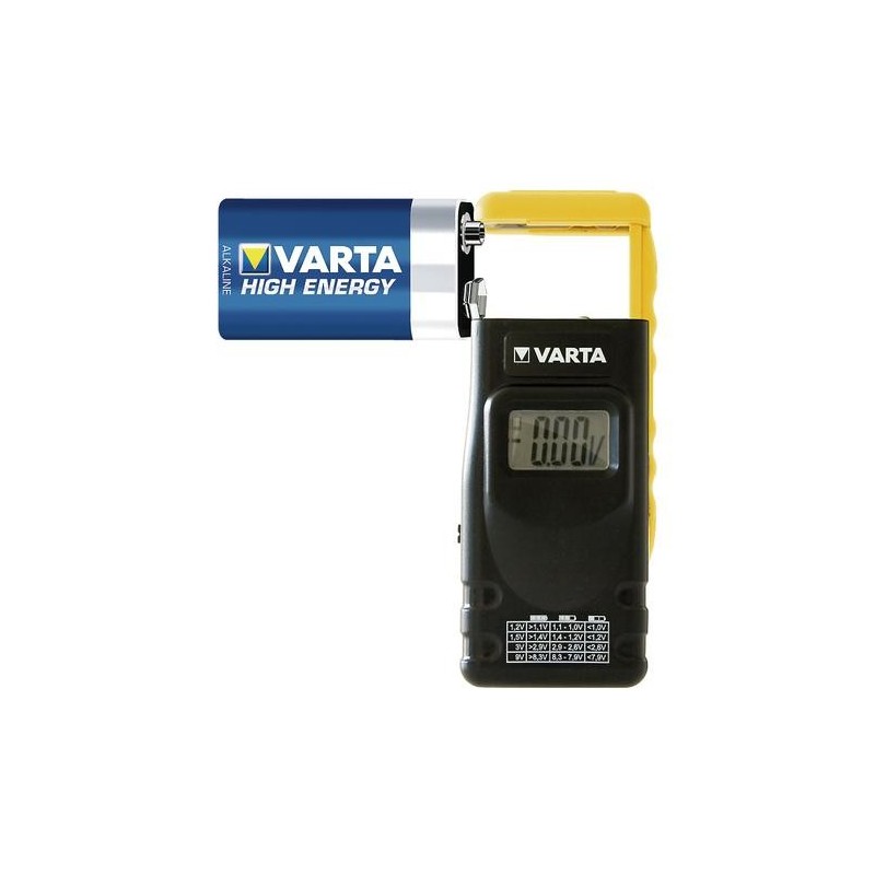 Varta 891101401 tester per batterie Nero, Giallo