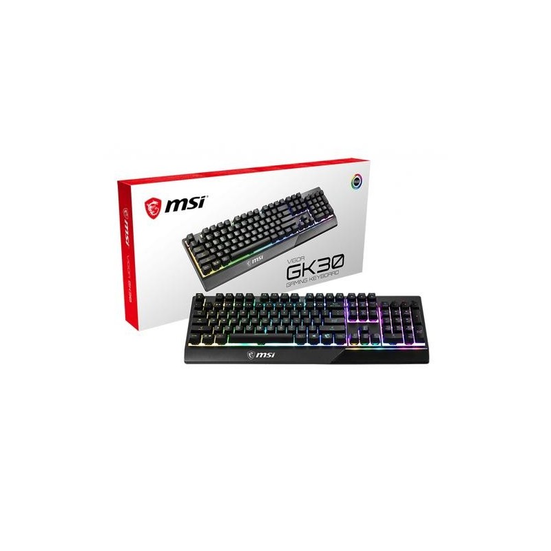 MSI Vigor GK30 tastiera USB QWERTZ Tedesco Nero