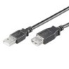 EWENT CAVO PROLUNGA USB 2.0 A/A M/F 3 MT NERO EC1013