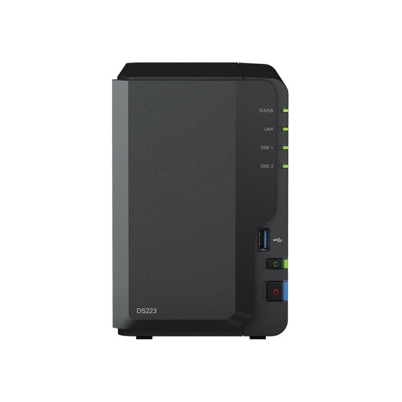 NAS assemblato Synology Tower SY-DS223-1.92TSSDSYNO 1TB (2x0TB) con H