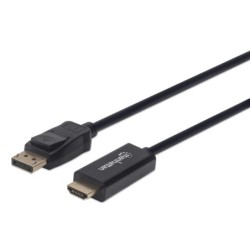 Manhattan 153188 cavo e adattatore video 3 m HDMI Displayport Nero