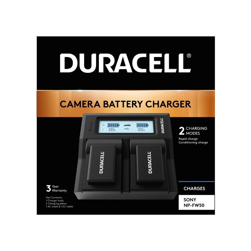 Duracell DRS6120 carica batterie Duracell LED Dual DSLR Battery Char