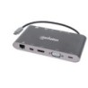 Manhattan 152808 replicatore di porte e docking station per notebook 